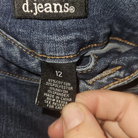 D . Jeans Womans Skinny Jeans Size 12 - Picture 7 of 10